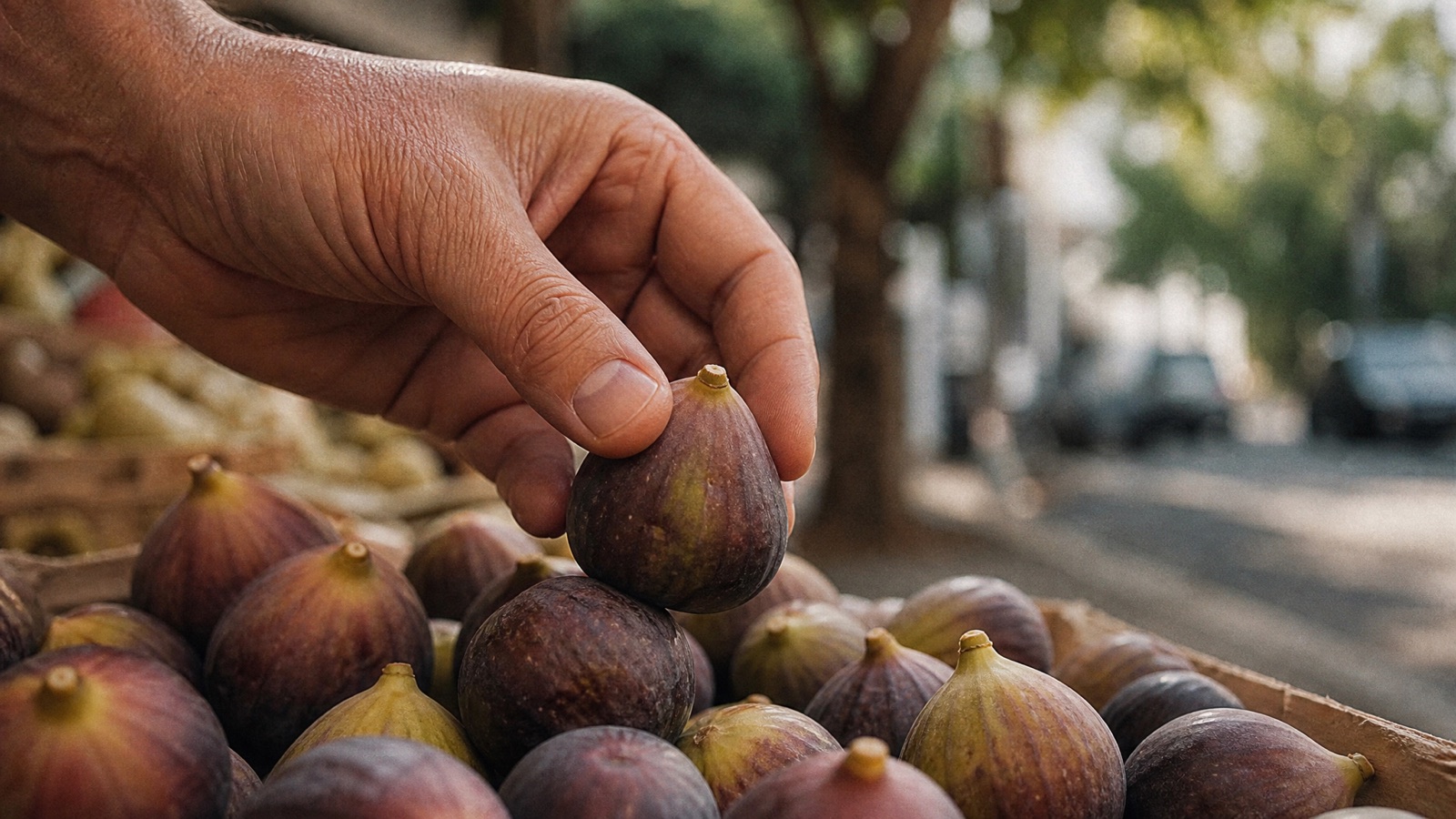 Choosing figs · West End, Brisbane